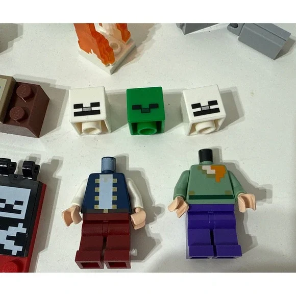 Lego Minecraft LOT Turtle Dolphin TNT‎ Figures Heads Parts Pieces Replacements - Picture 9 of 11